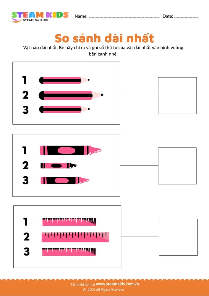 Đếm và nối - B1