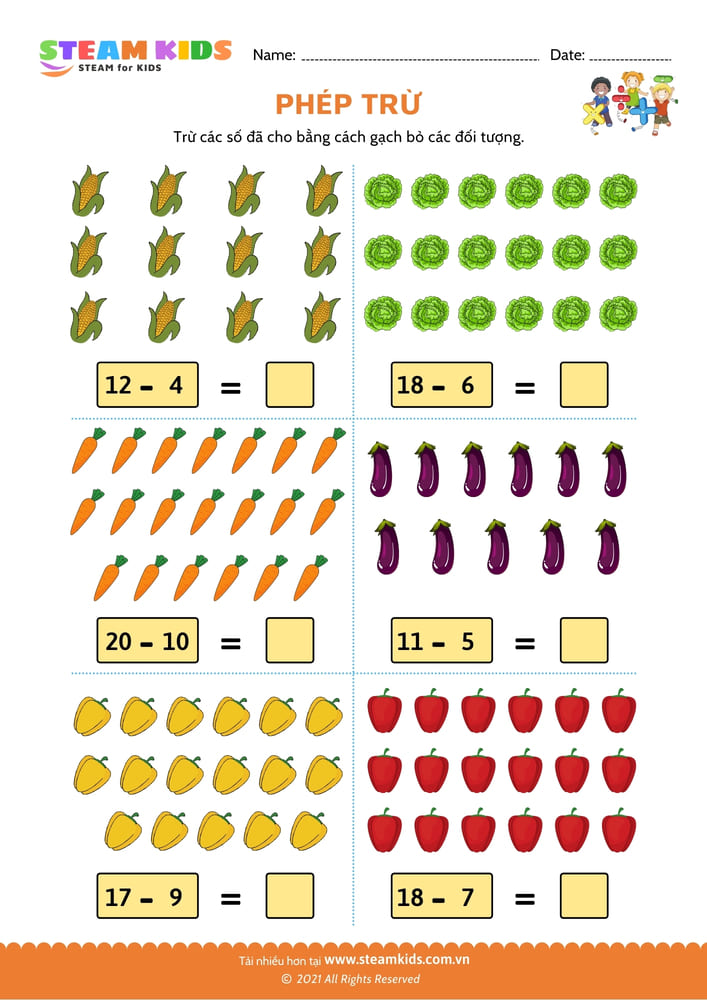 Phép trừ đối tượng - B20