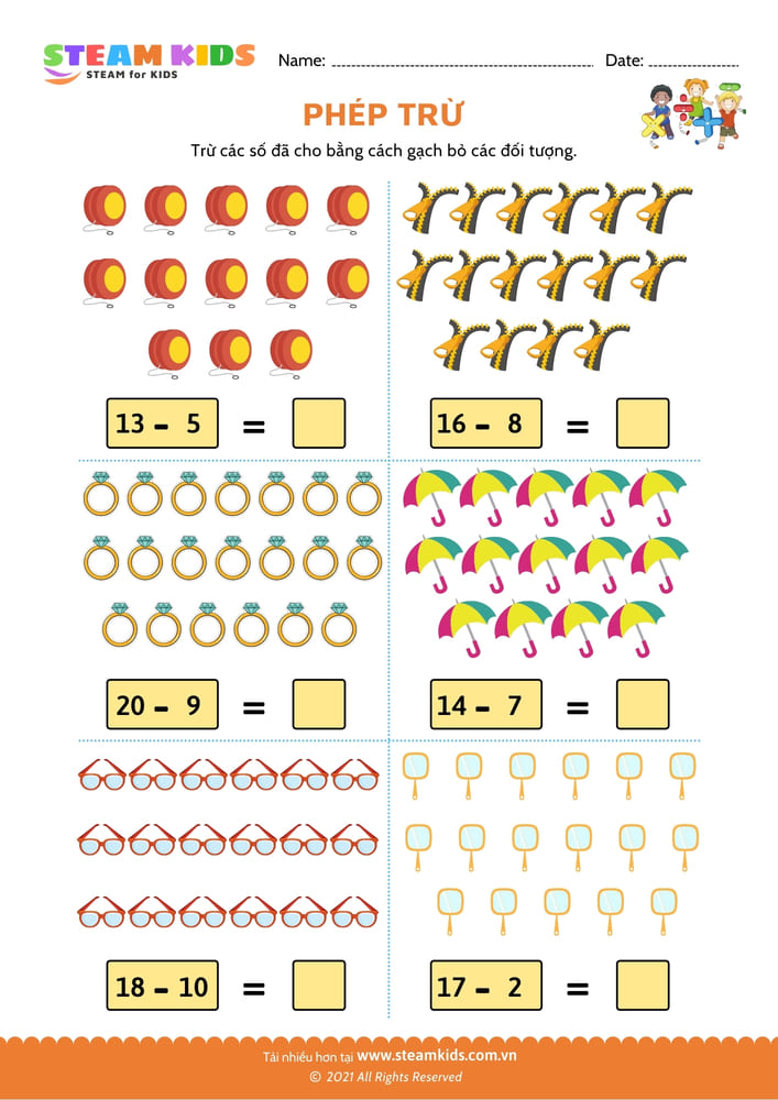 Phép trừ đối tượng - B20