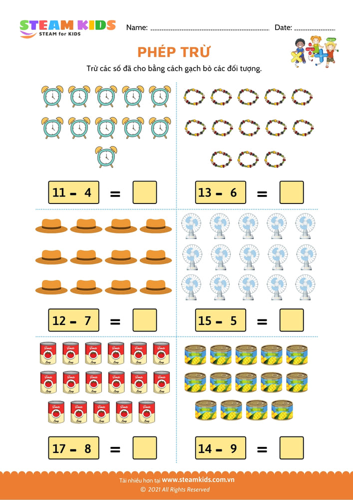 Phép trừ đối tượng - B20