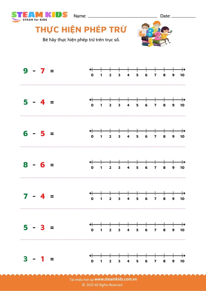 Thực hiện phép trừ - B27