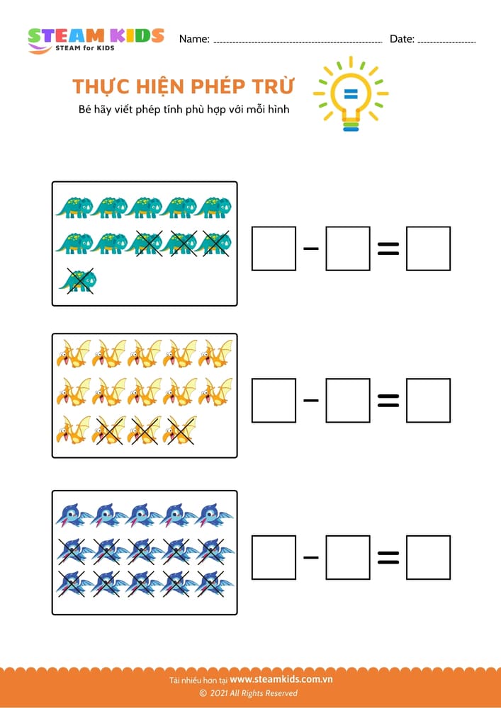 Thực hiện phép trừ - B48
