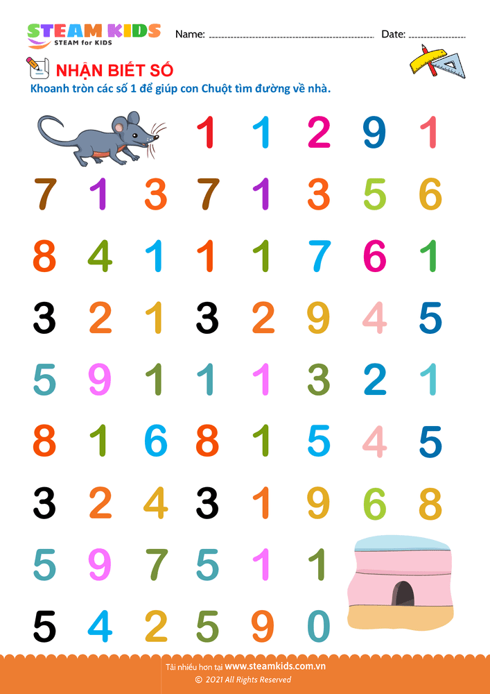 Nhận biết số - B39