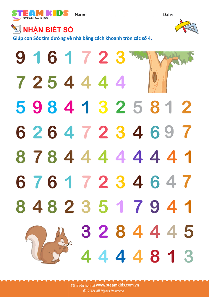 Nhận biết số - B49