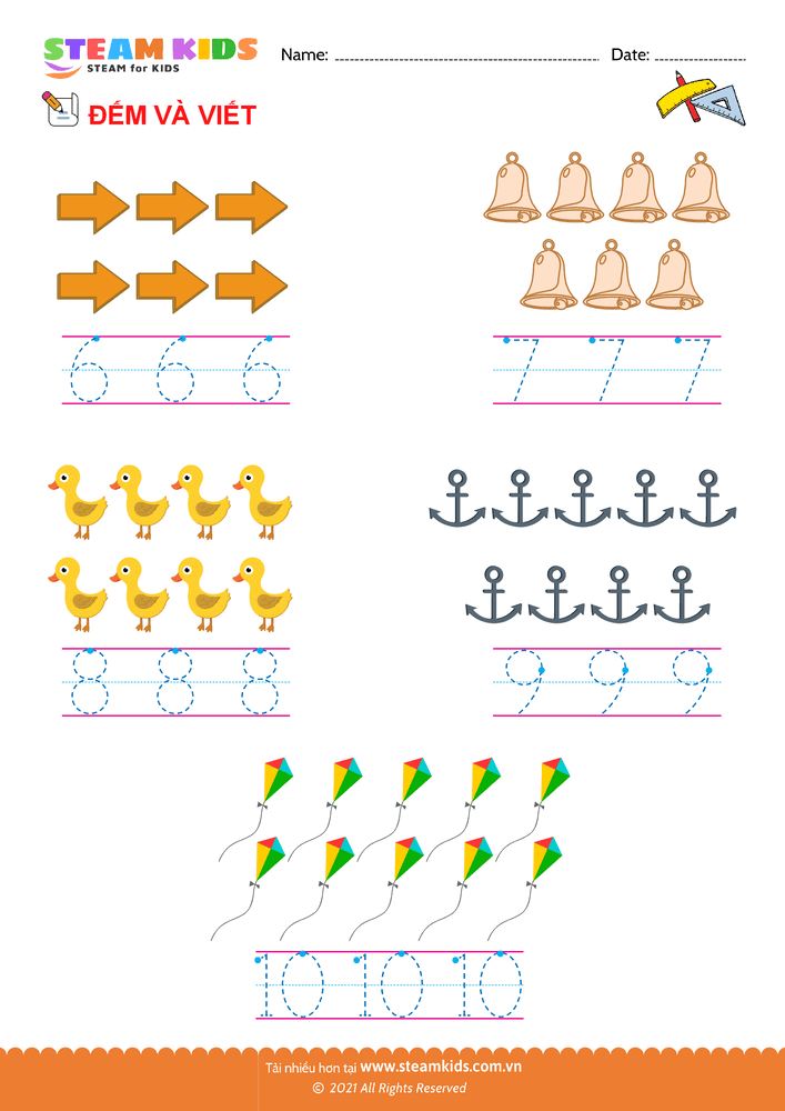 Tập viết chữ số - B37