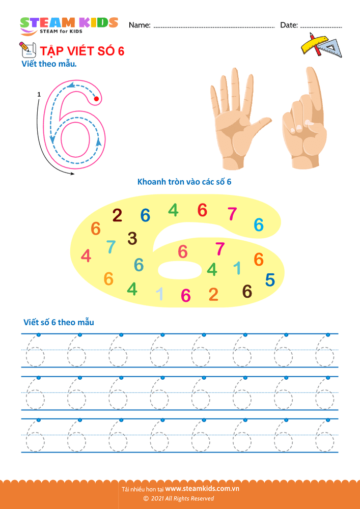 Tập viết chữ số - B37