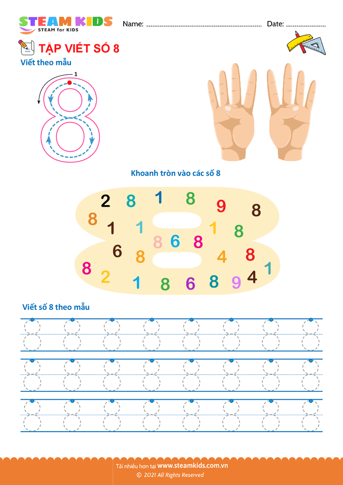 Tập viết chữ số - B37