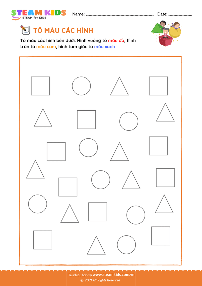 Hoàn thành các hình - B2