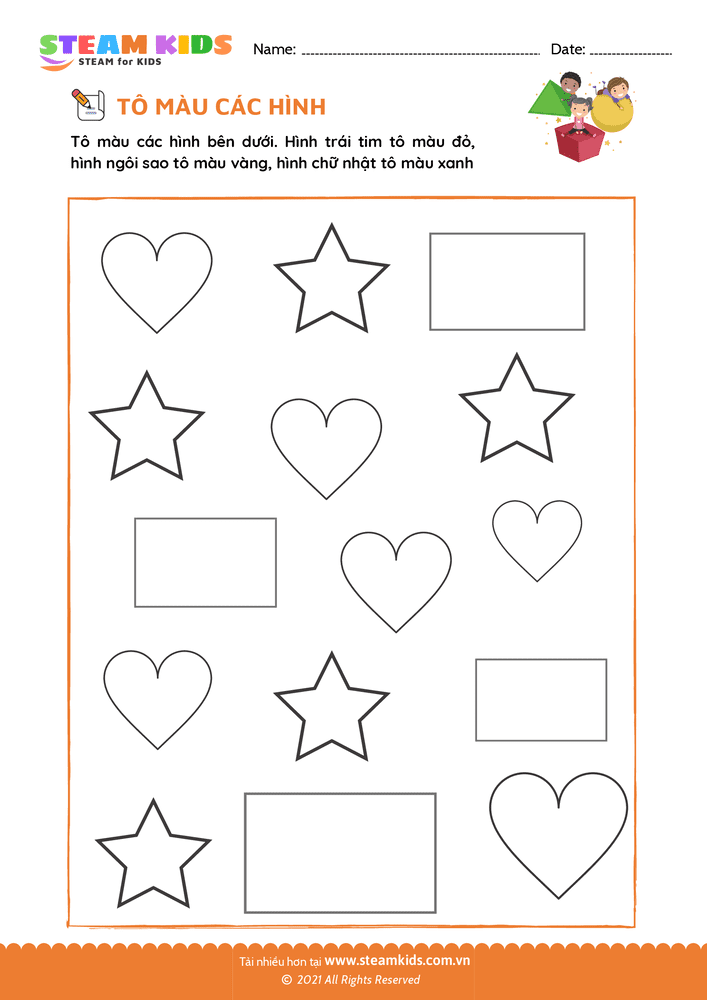 Hoàn thành các hình - B2