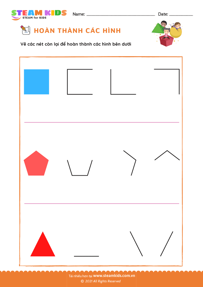 Nhận biết hình dạng - B25