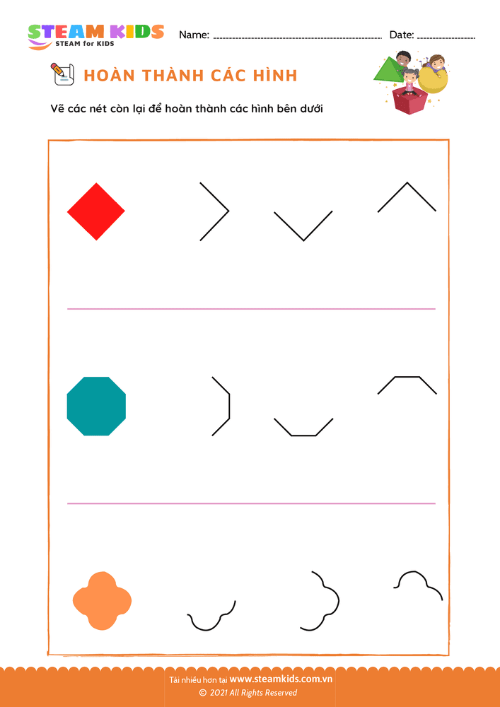 Nhận biết hình dạng - B25