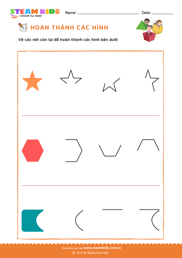 Nhận biết hình dạng - B25