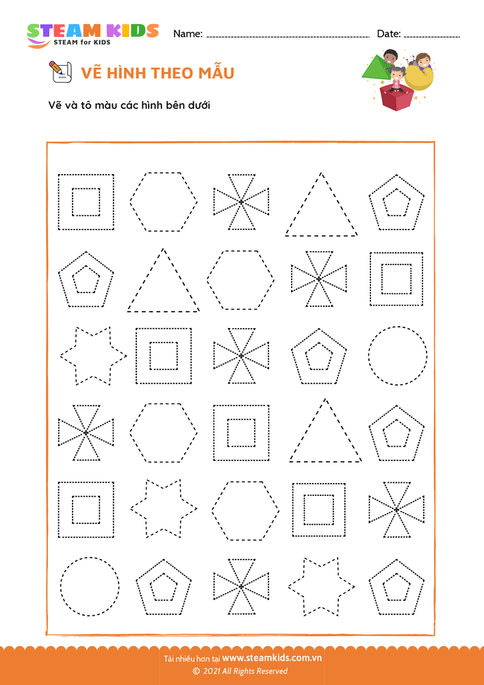 Vẽ hình theo mẫu - B45