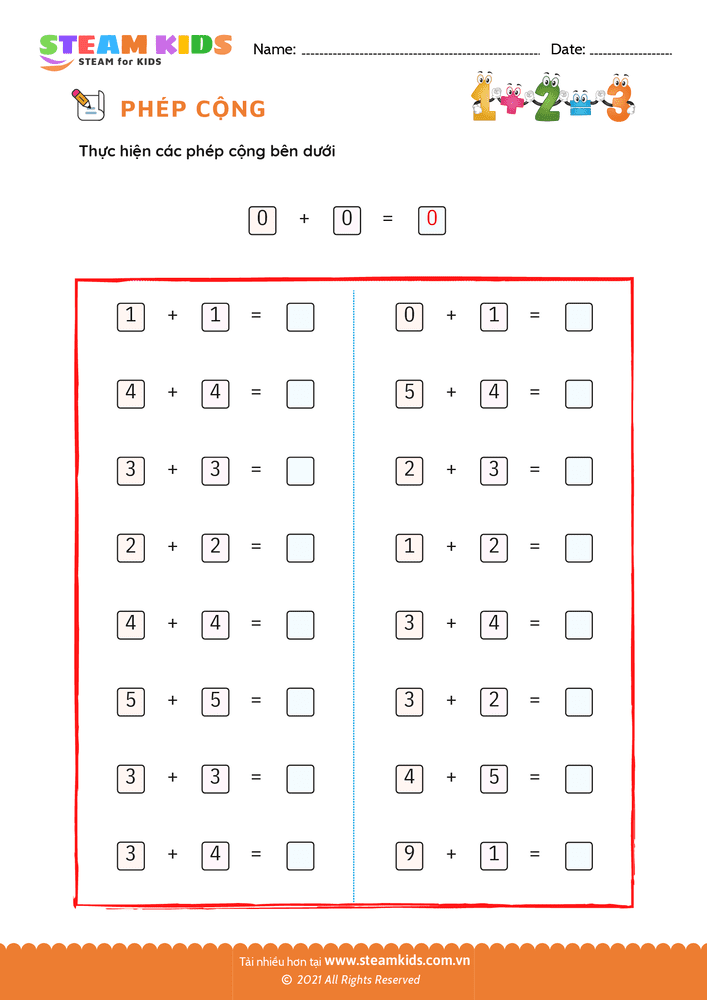 Tách số thành phép cộng - B28