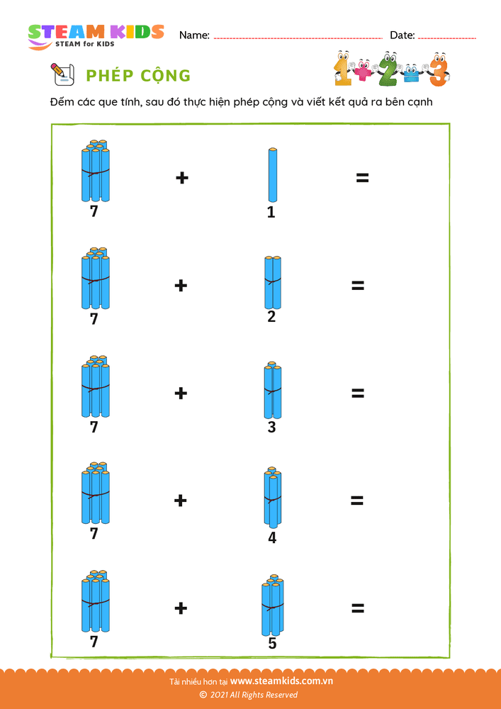 Cộng trên trục số - B1