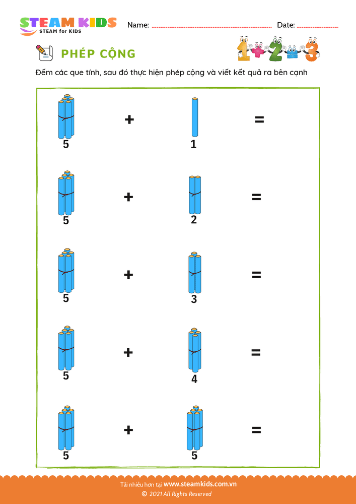 Cộng với que tính - B25