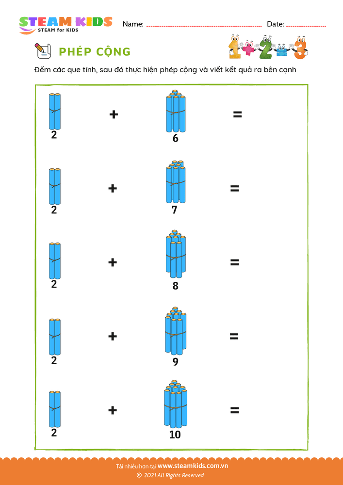 Cộng với que tính - B25