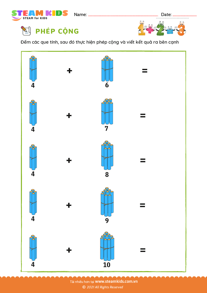 Đếm và cộng - B3