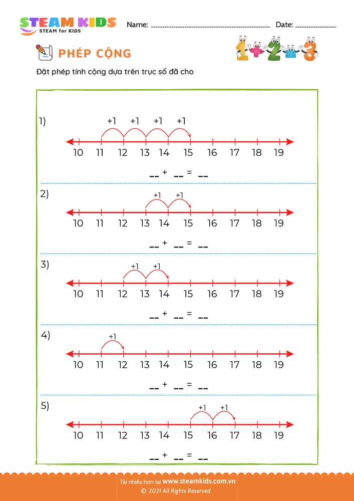 Đếm và nối - B1