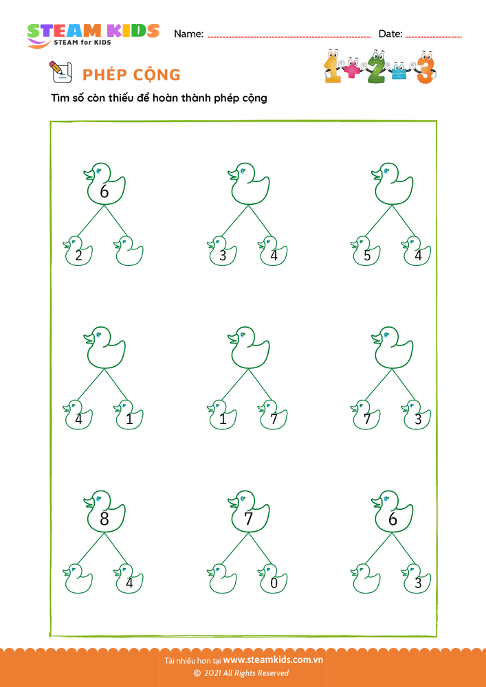 Điền số còn thiếu - B11