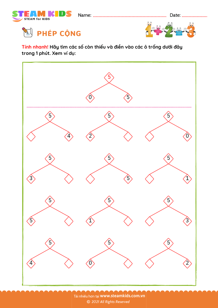 Tìm số còn thiếu - B35