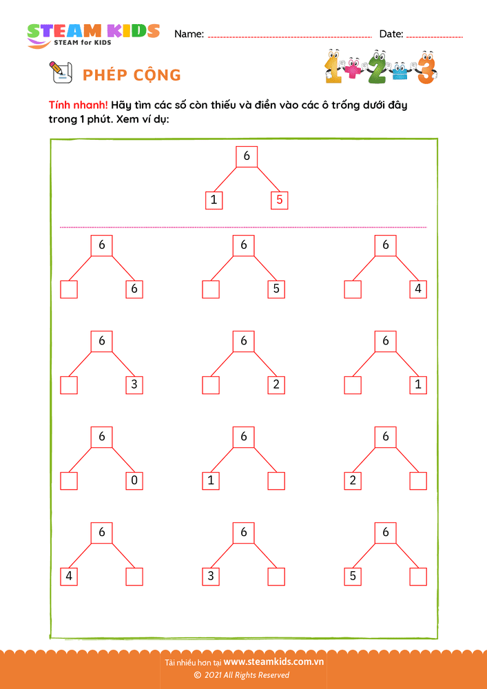 Tìm số còn thiếu - B35