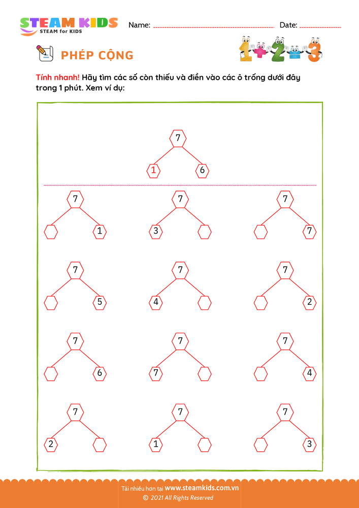 Tìm số còn thiếu - B35