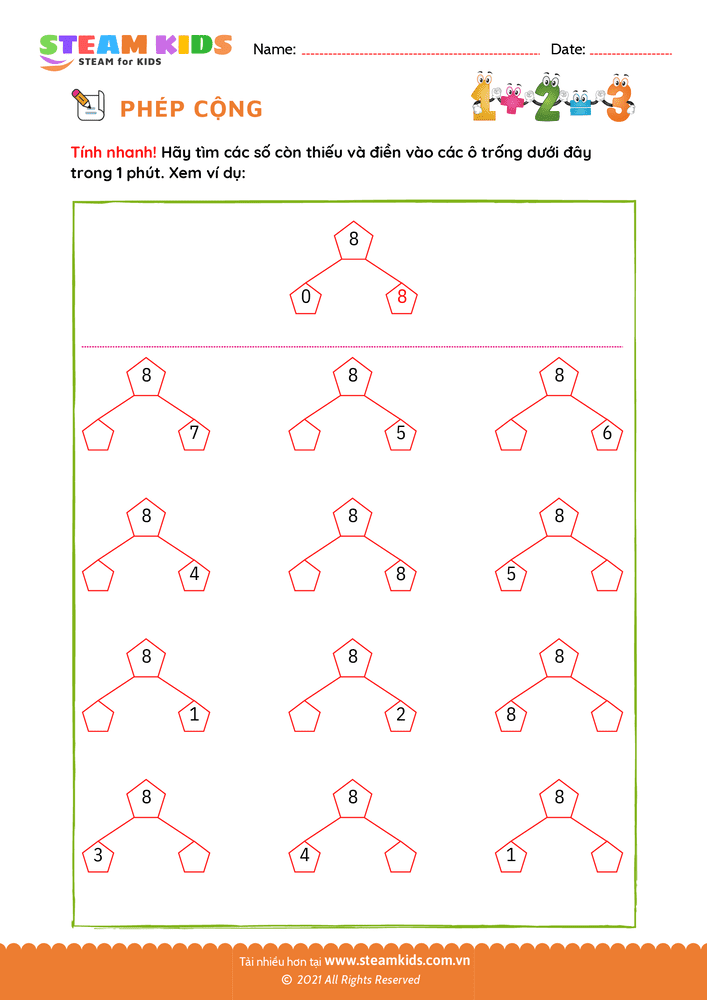 Tìm số còn thiếu - B35