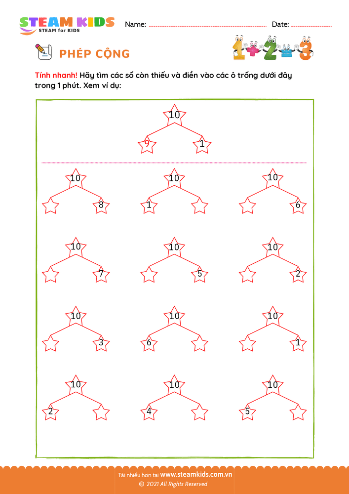Tìm số còn thiếu - B35