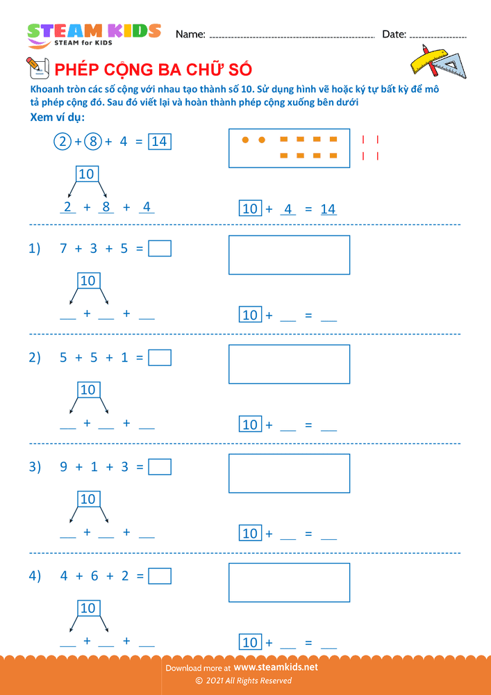 Phép cộng 3 số - B29