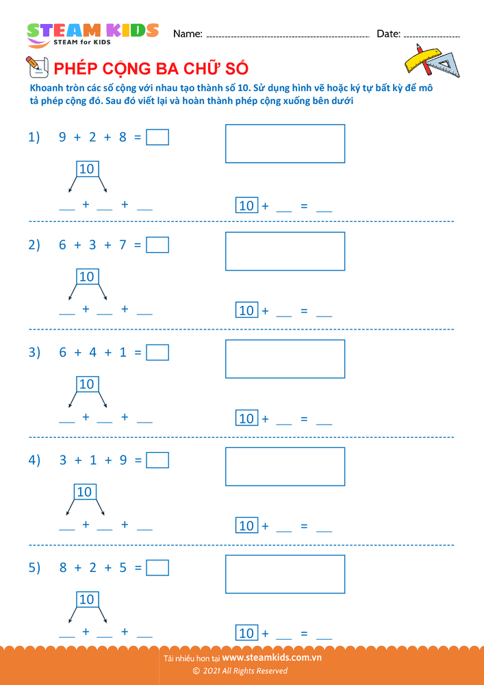 Phép cộng 3 số - B29