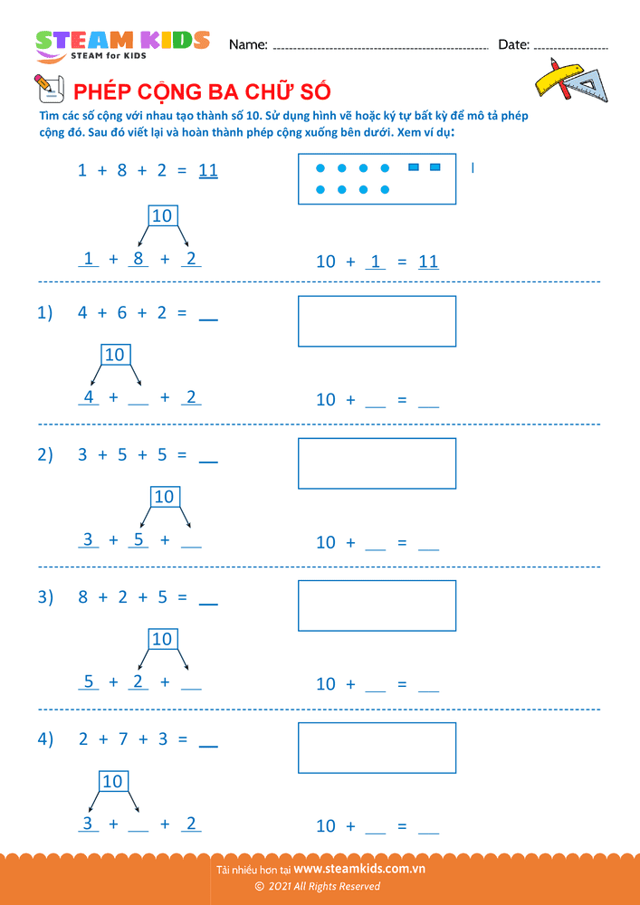 Phép cộng 3 số - B29