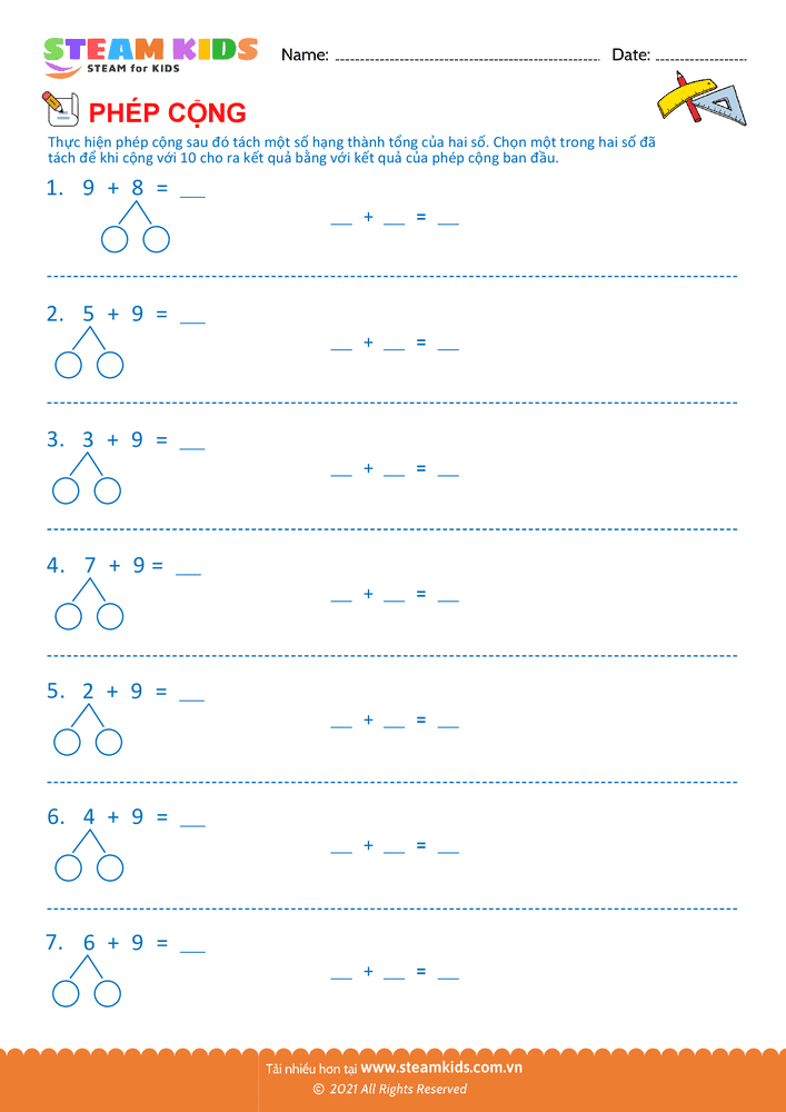 Cộng và tách số - B22