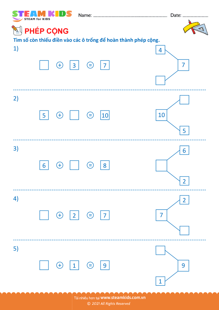 Tìm số còn thiếu - B59