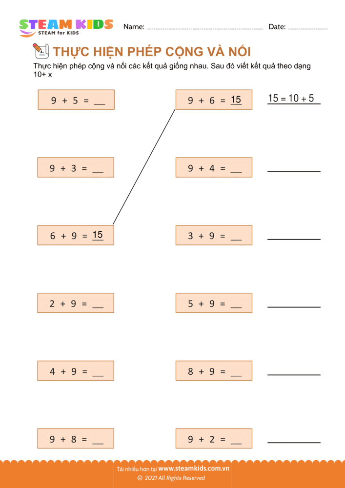 Nối hình tương ứng - B7
