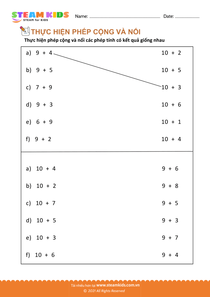 Nối hình tương ứng - B7