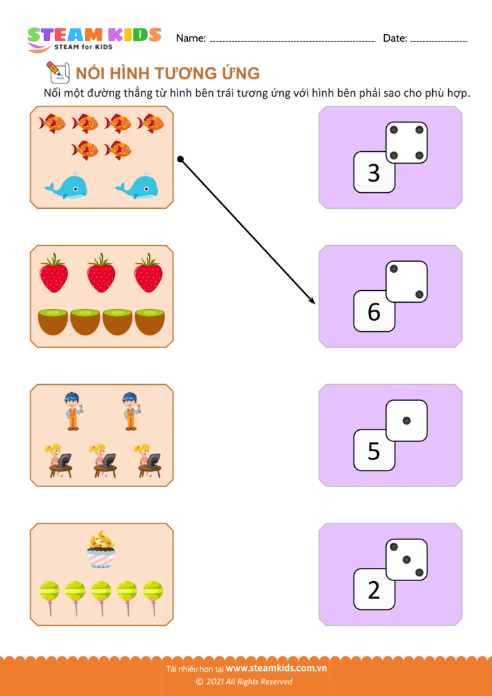 Nối hình tương ứng - B7