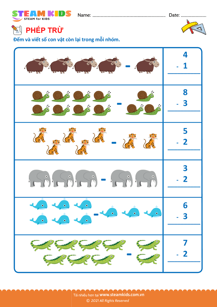 Trừ phạm vi 10 - B7