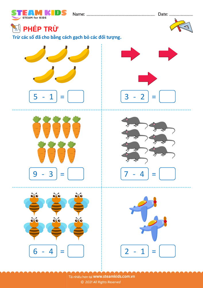 Tìm số trừ - B9