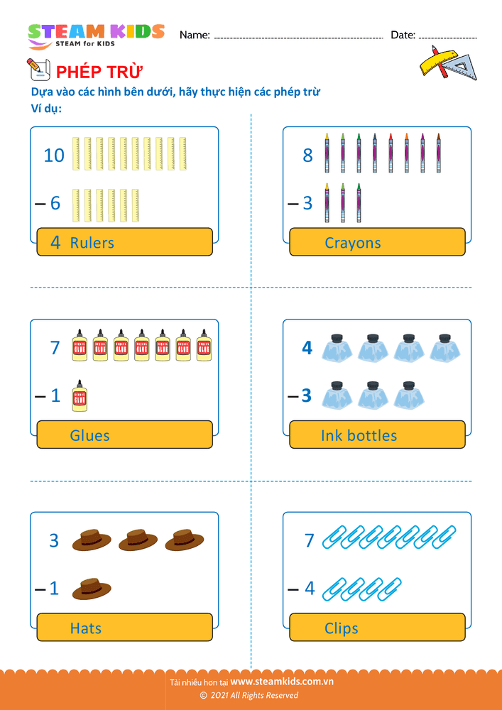 Tìm số trừ - B9