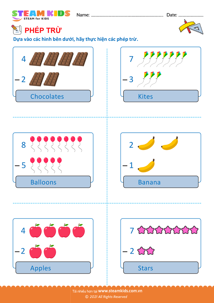 Tìm số trừ - B9