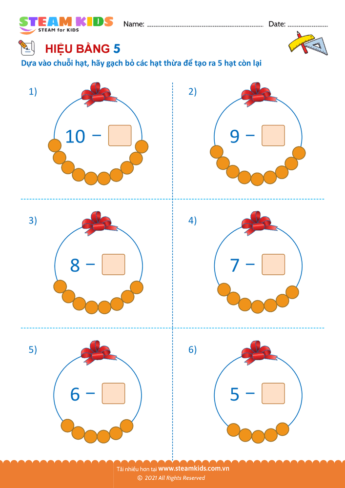 Tìm hiệu của phép trừ - B47