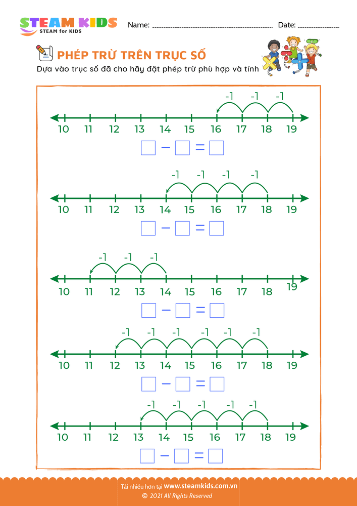 Tìm hiệu của phép trừ - B45