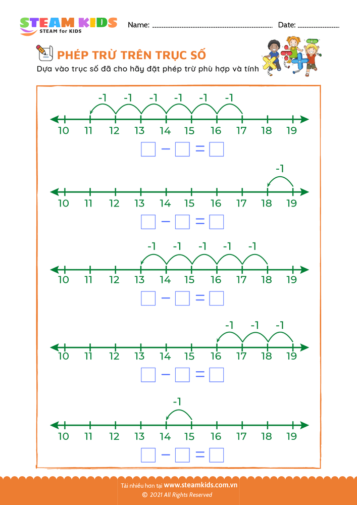 Tìm hiệu của phép trừ - B45