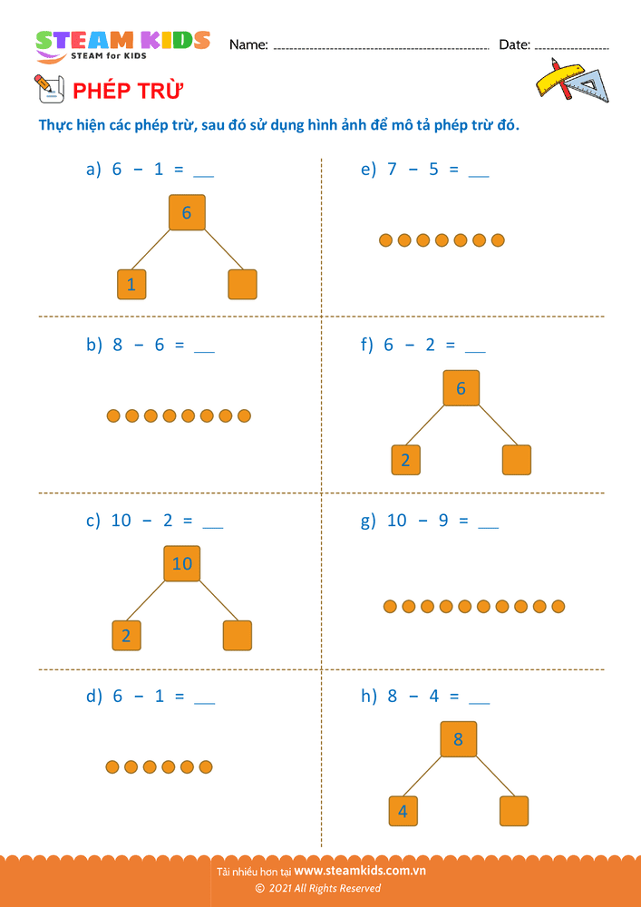 Trừ phạm vi 10 - B6