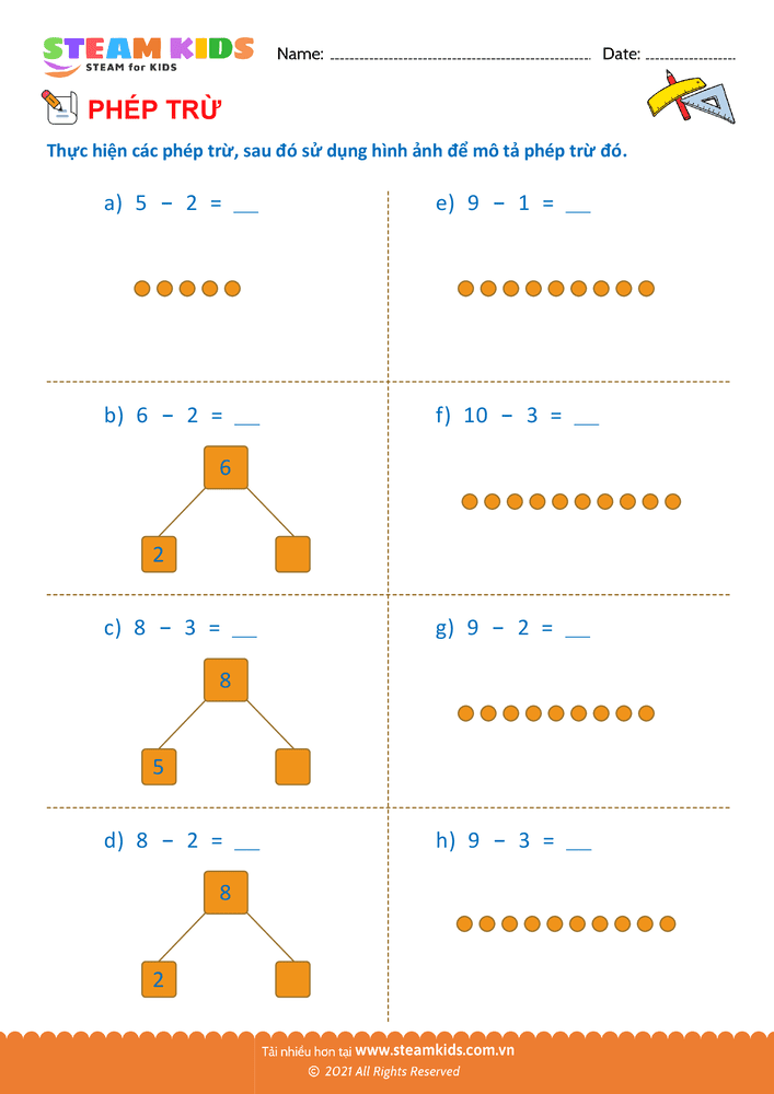 Trừ phạm vi 10 - B6