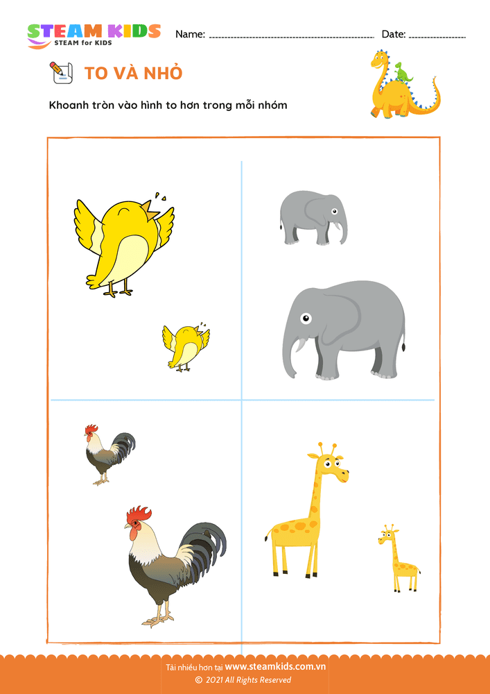 So sánh To - Nhỏ - B31