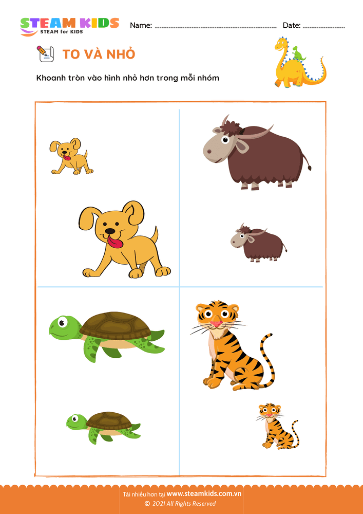 So sánh To - Nhỏ - B31