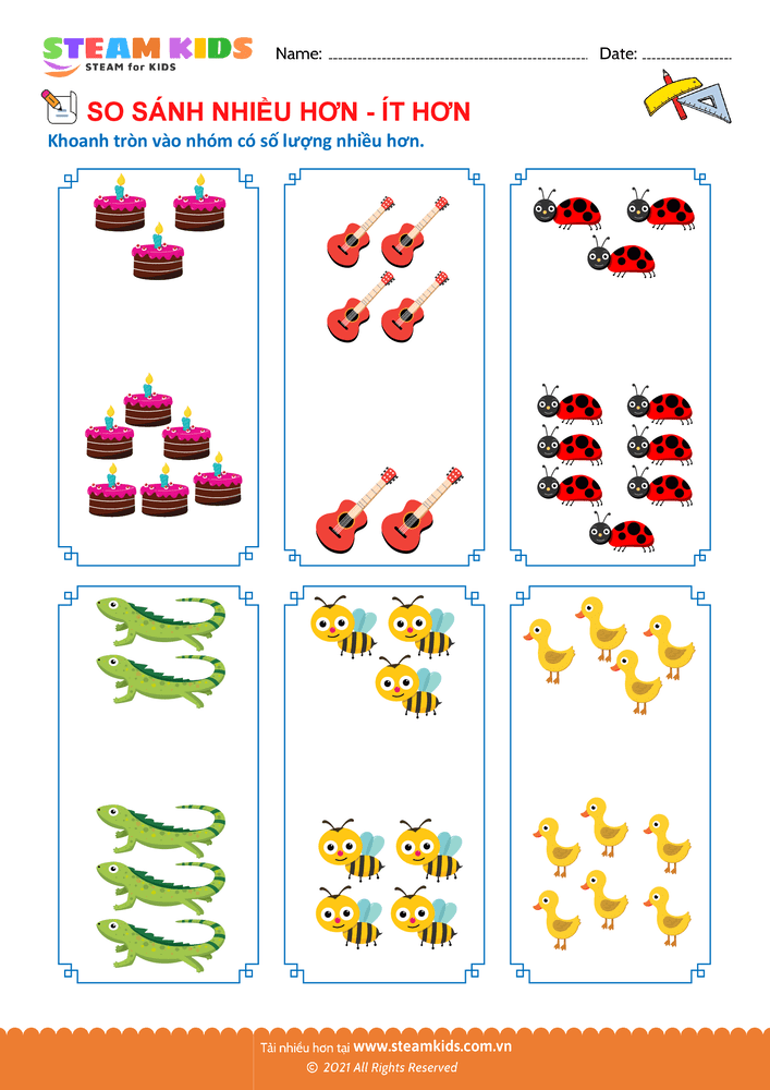 So sánh Nhiều - Ít - B14