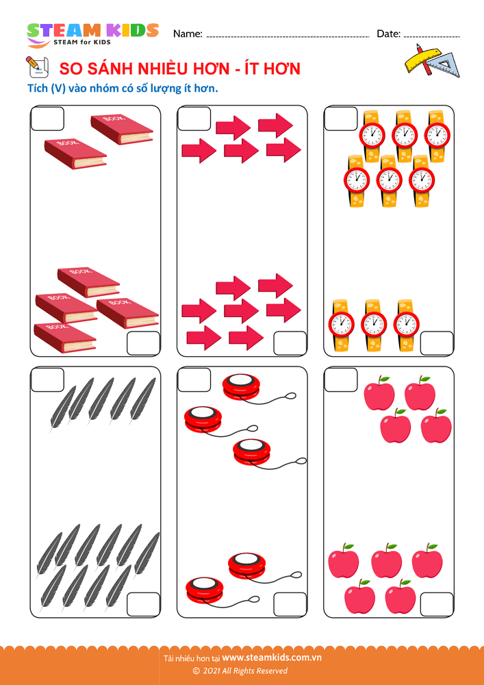 So sánh Nhiều - Ít - B29